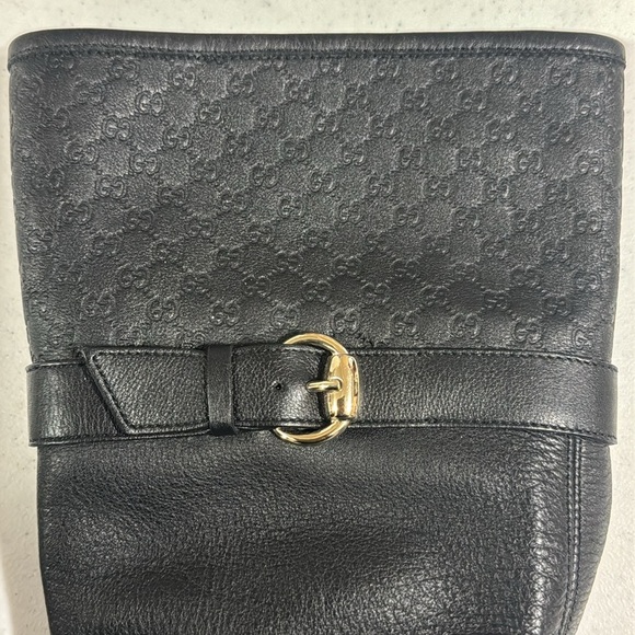 Gucci Boots Black GG Slip On Women’s Size 36 Authentic - Picture 9 of 12